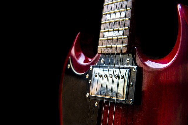 Tonabnehmer einer E-Gitarre
