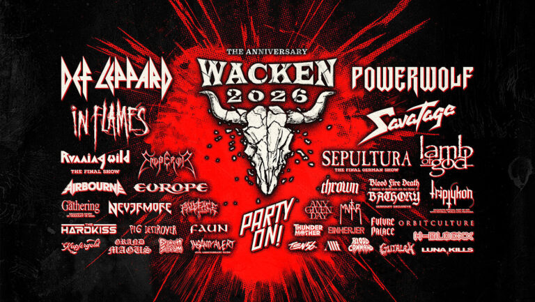 Wacken 2026 Flyer mit Line Up